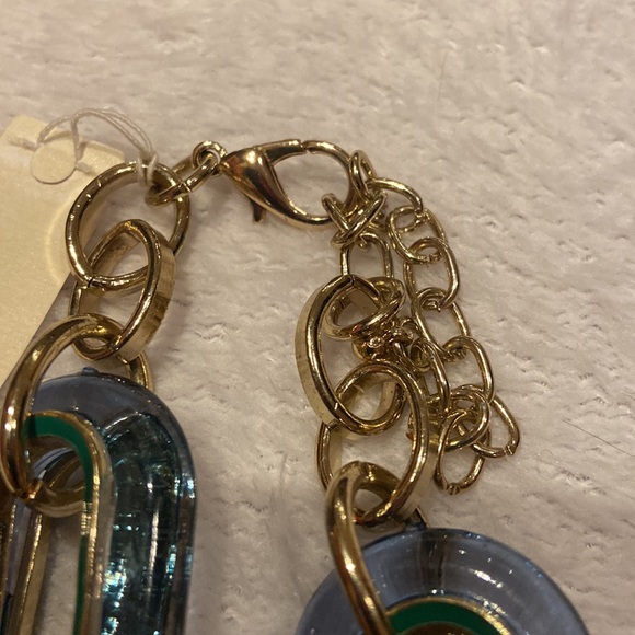 NEW Periwinkle & Gold Necklace - Picture 6 of 7